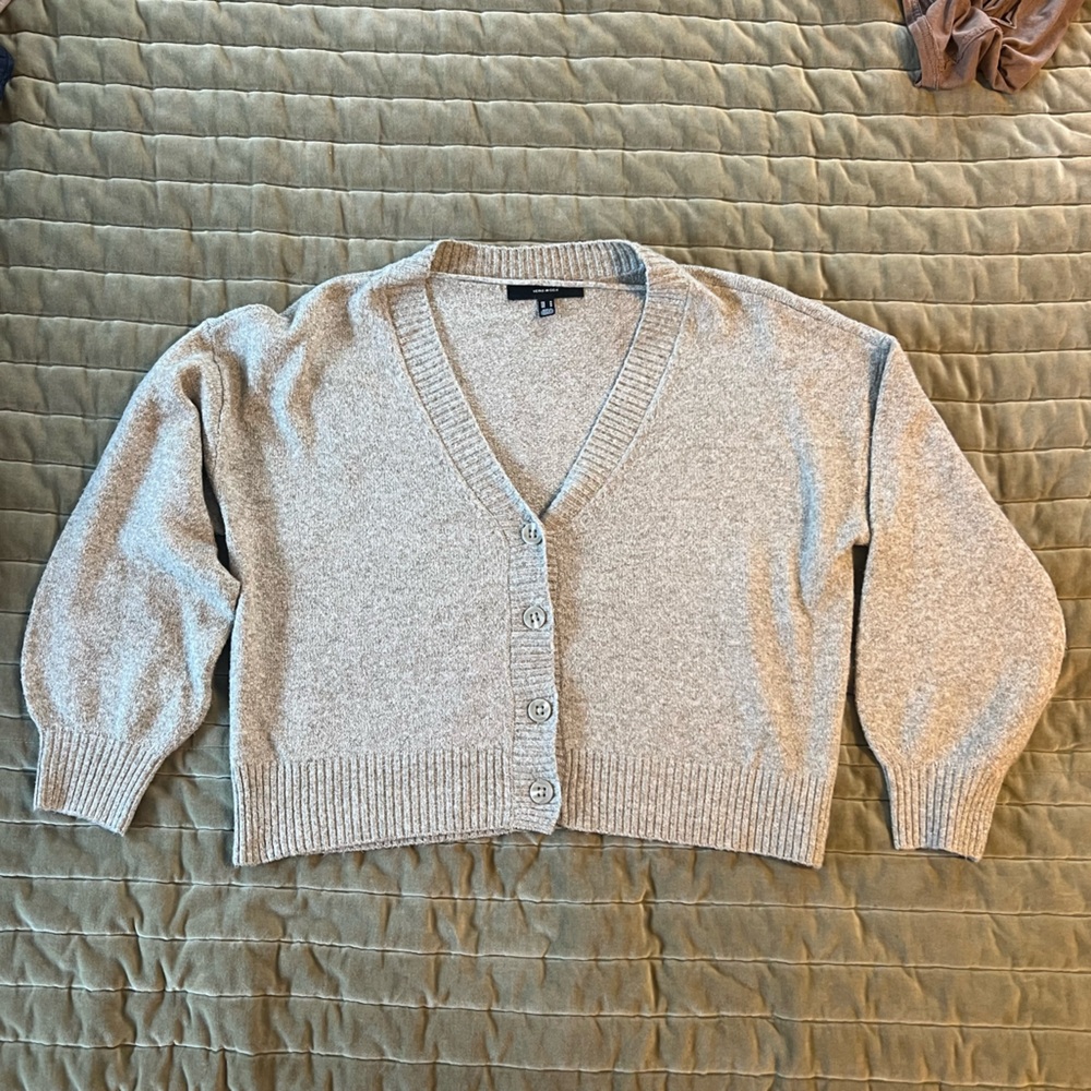 Vero Moda green Button-Up Sweater